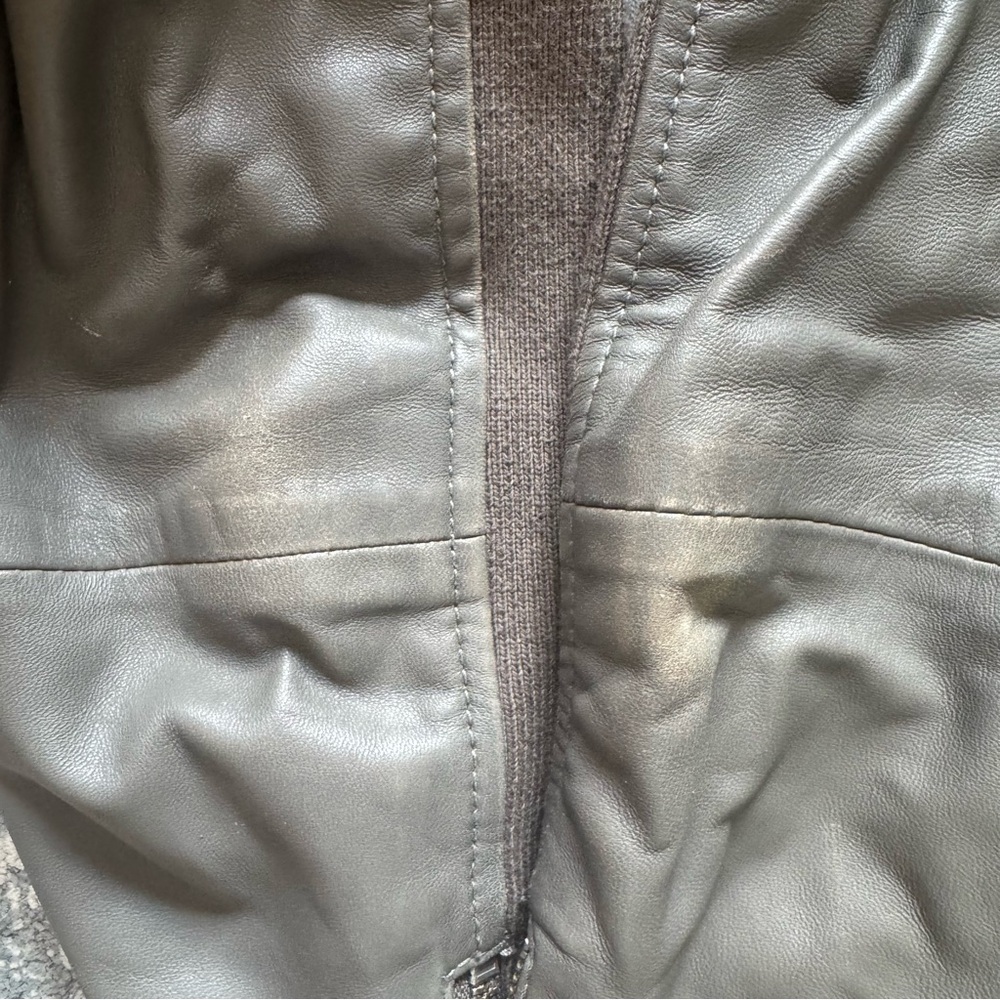 Trouve Gray Leather Jacket - Picture 7 of 7